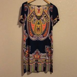 Colorful Indian Print dress